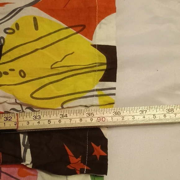 Colorful Vivante Lightweight 100% Cotton Robe - S/M - Maximalist Abstract Design - Picture 7 of 10